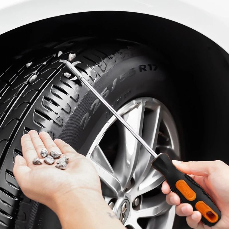 Universal Tire Stone Remover Cleaning Hook Screwdriver Repair Tool