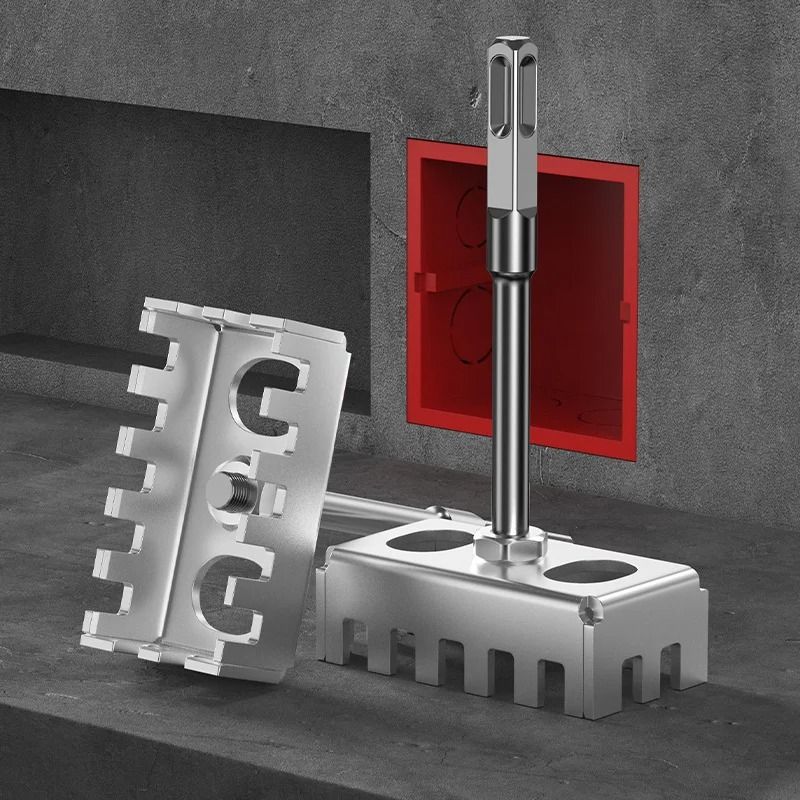 Square Hole Cutter – Electric Box Grooving & Slotting Tool for Brick and Concrete