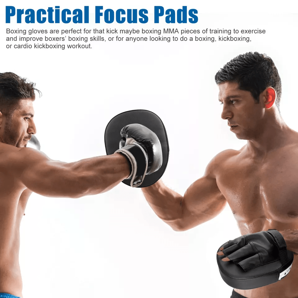 2PCS MMA Boxing Punching Mitts – Sparring Gloves & Kick Target Focus Training Pads