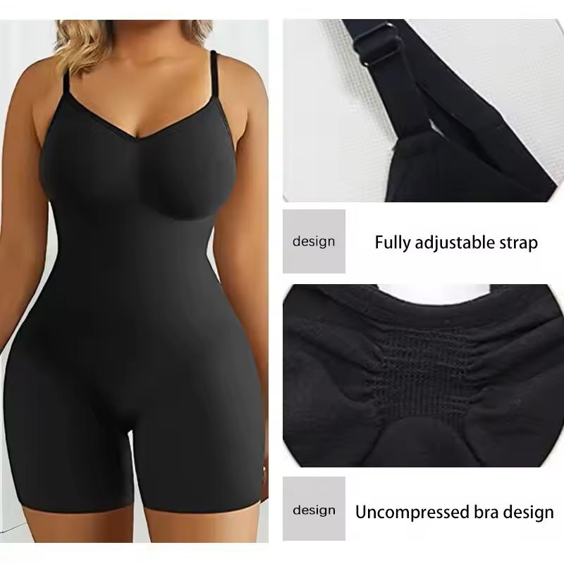 Seamless Tummy Control Bodysuit – High Waist Shaper for Women