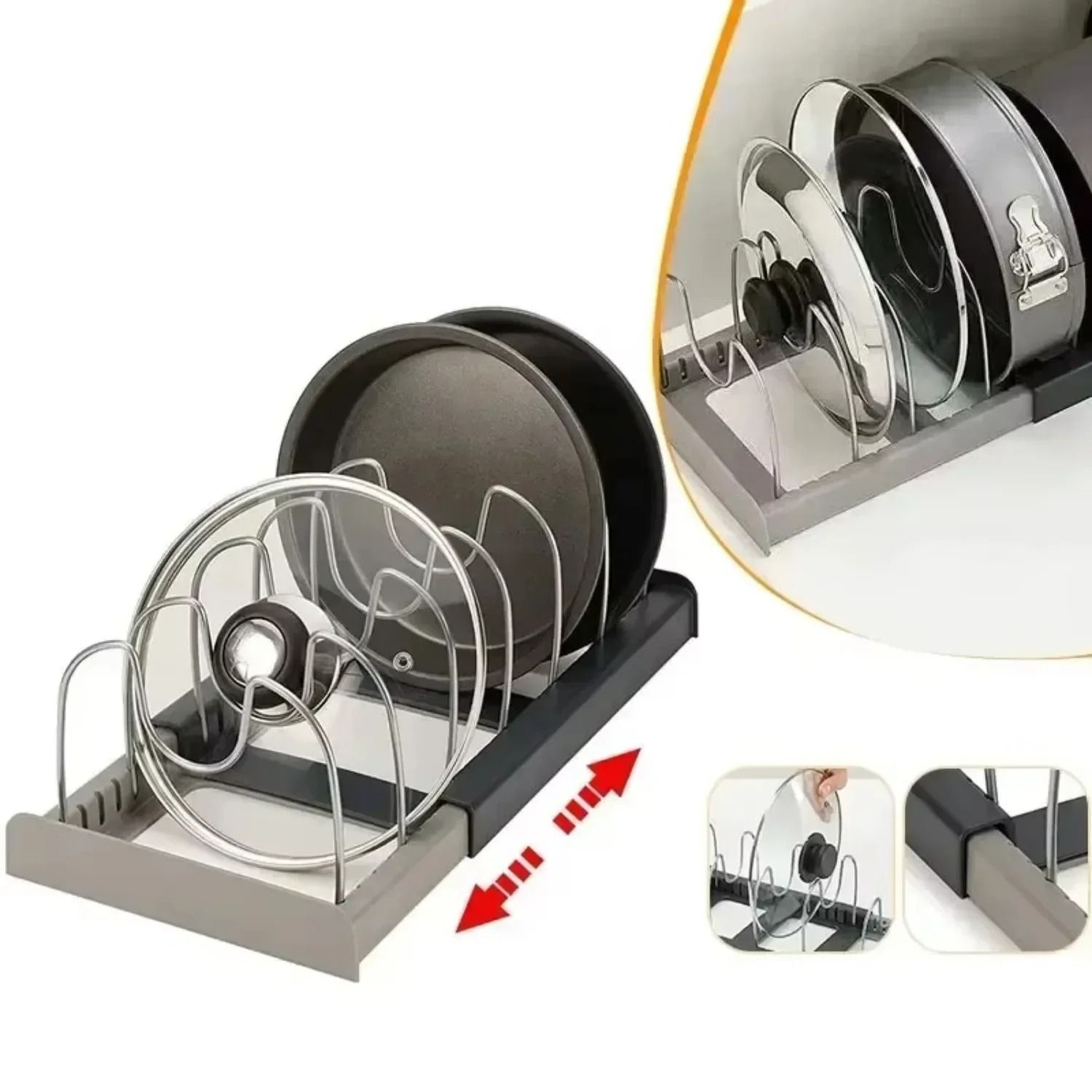 Titan Expansion Rack | Adjustable Pots & Pans Architectural Organizer | Executive Studio & Culinary Sanctuary Decor
