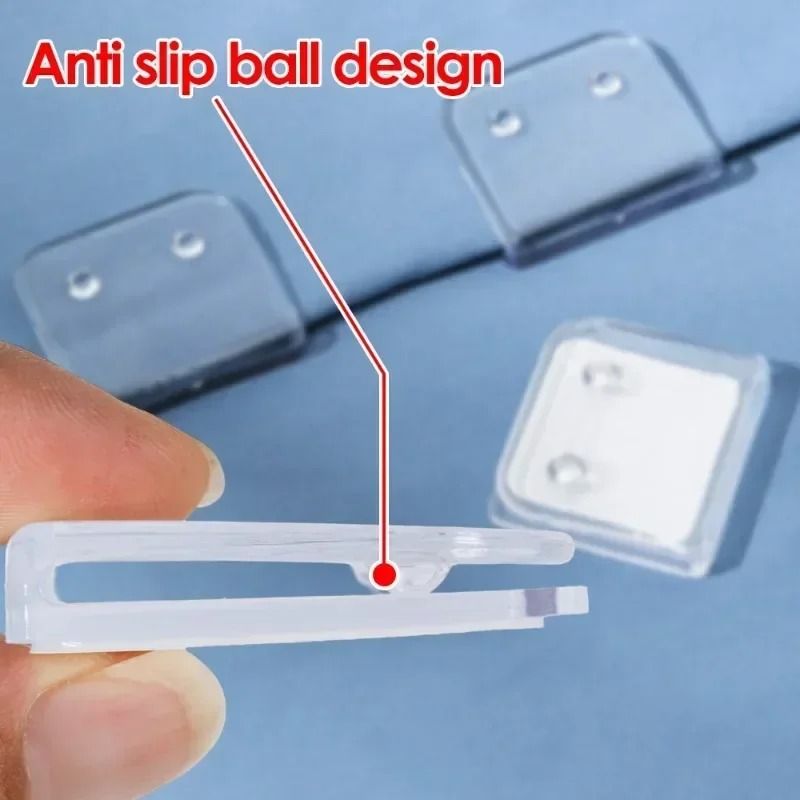 Shower Curtain Clips Non Punching Windproof Traceless Shading Cloth Hooks