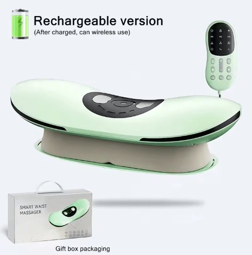 Electric Lumbar Traction Massager with Heat & Adjustable Intensity