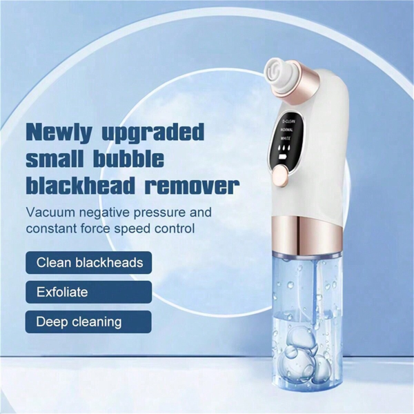 Water Circulation Pore Vacuum Cleaner, 6 Suction Heads, Pimple Extractor, 3 Gears Adjustable Beauty Device