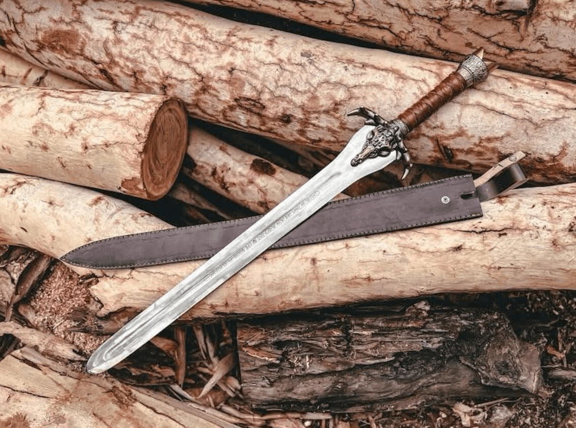 Fantasy Barbarian Sword Replica – Heavy Steel Display Sword | Inspired By Heroic Character