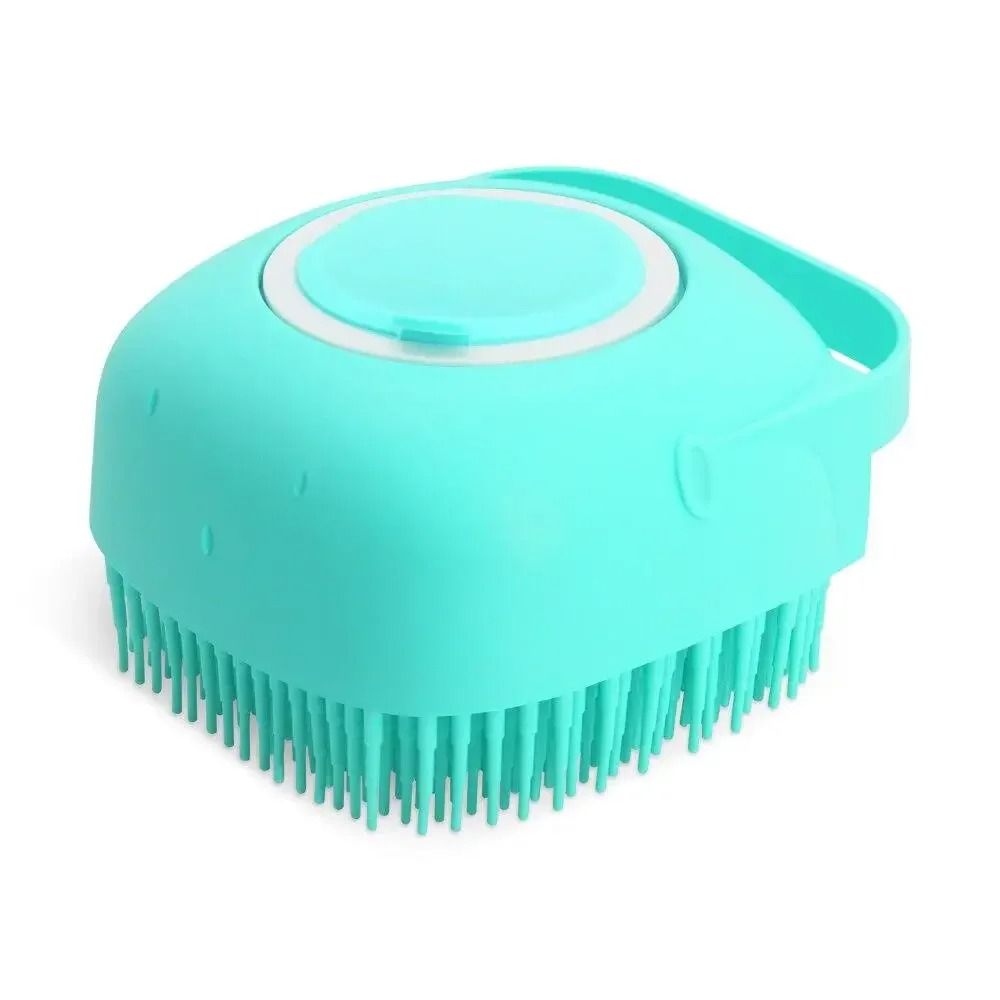 2-in-1 Pet Shampoo Dispenser and Massage Brush