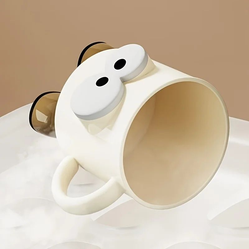 Cute Cartoon Couple Toothbrush Cup – Non-Slip Bathroom Mouthwash Tumbler