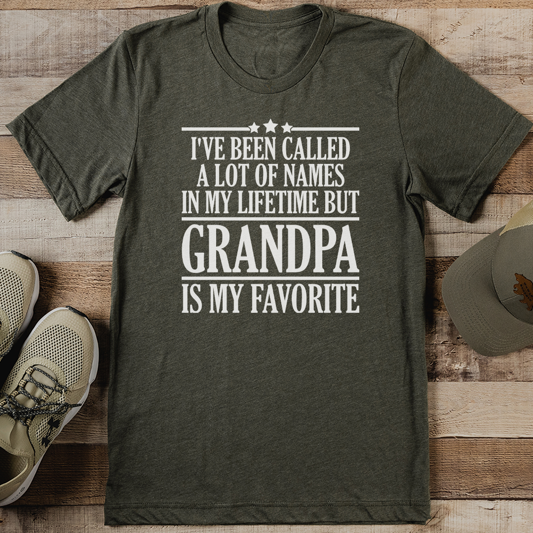 I've Been Called A Lot Of Names In My Lifetime But Grandpa Is My Favorite Tee