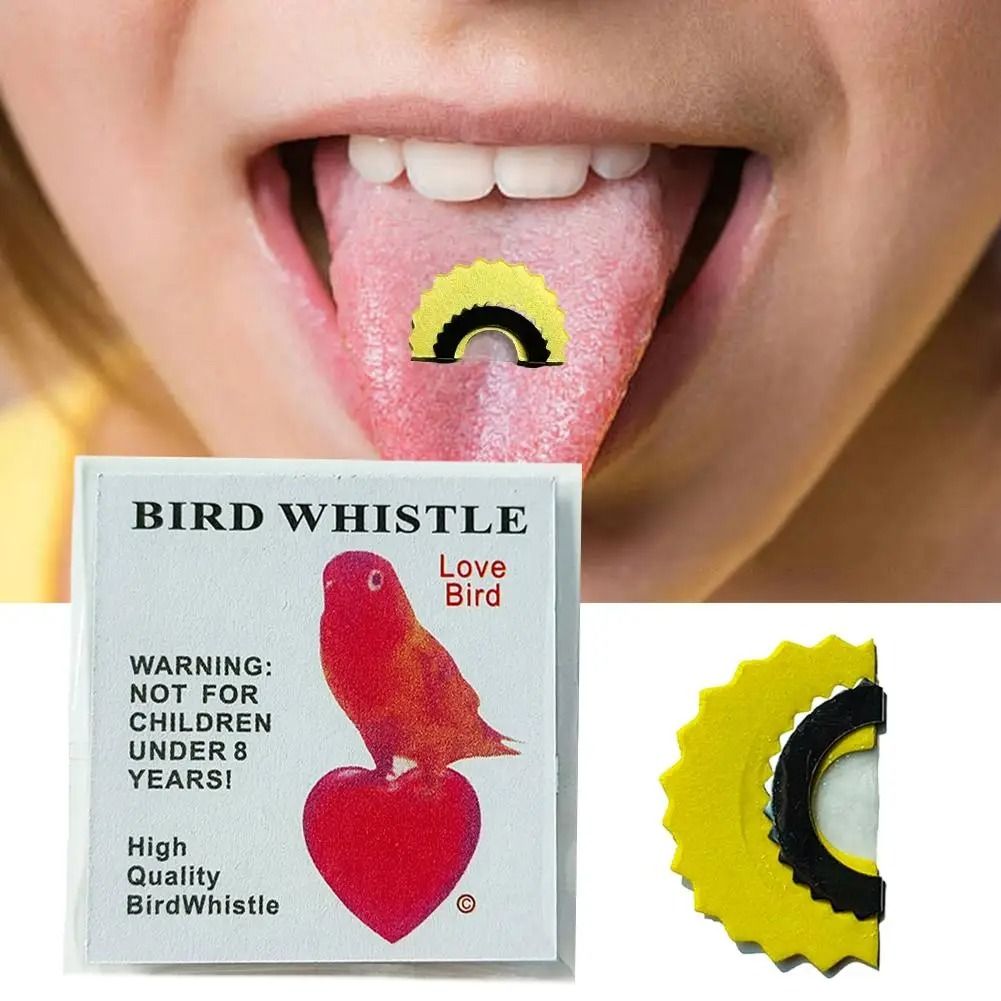 Magic Bird Wacky Whistle Tongue Warbler Original Tweeting Noisemaker for Fun and Tricks