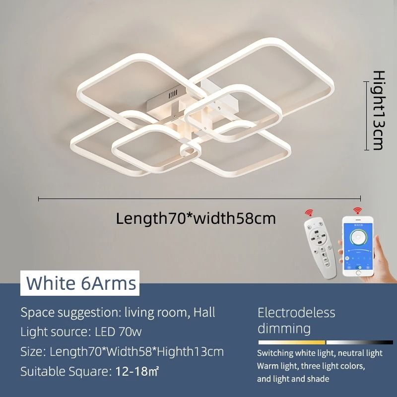 Modern Architectural LED Chandelier | Professional Geometric Linear Ceiling Light Fixture