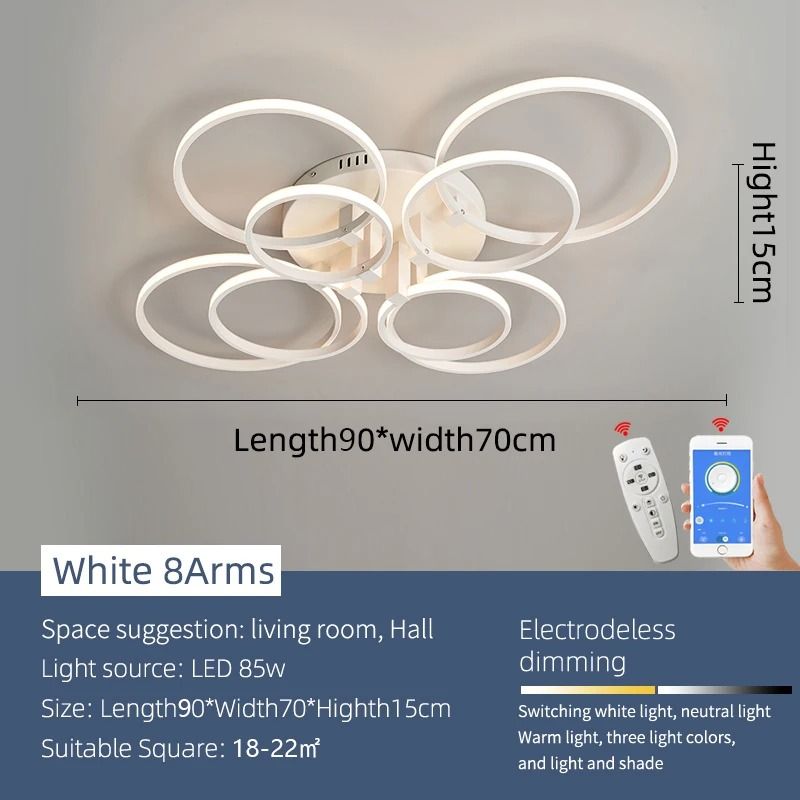 Modern Architectural LED Chandelier | Professional Geometric Linear Ceiling Light Fixture