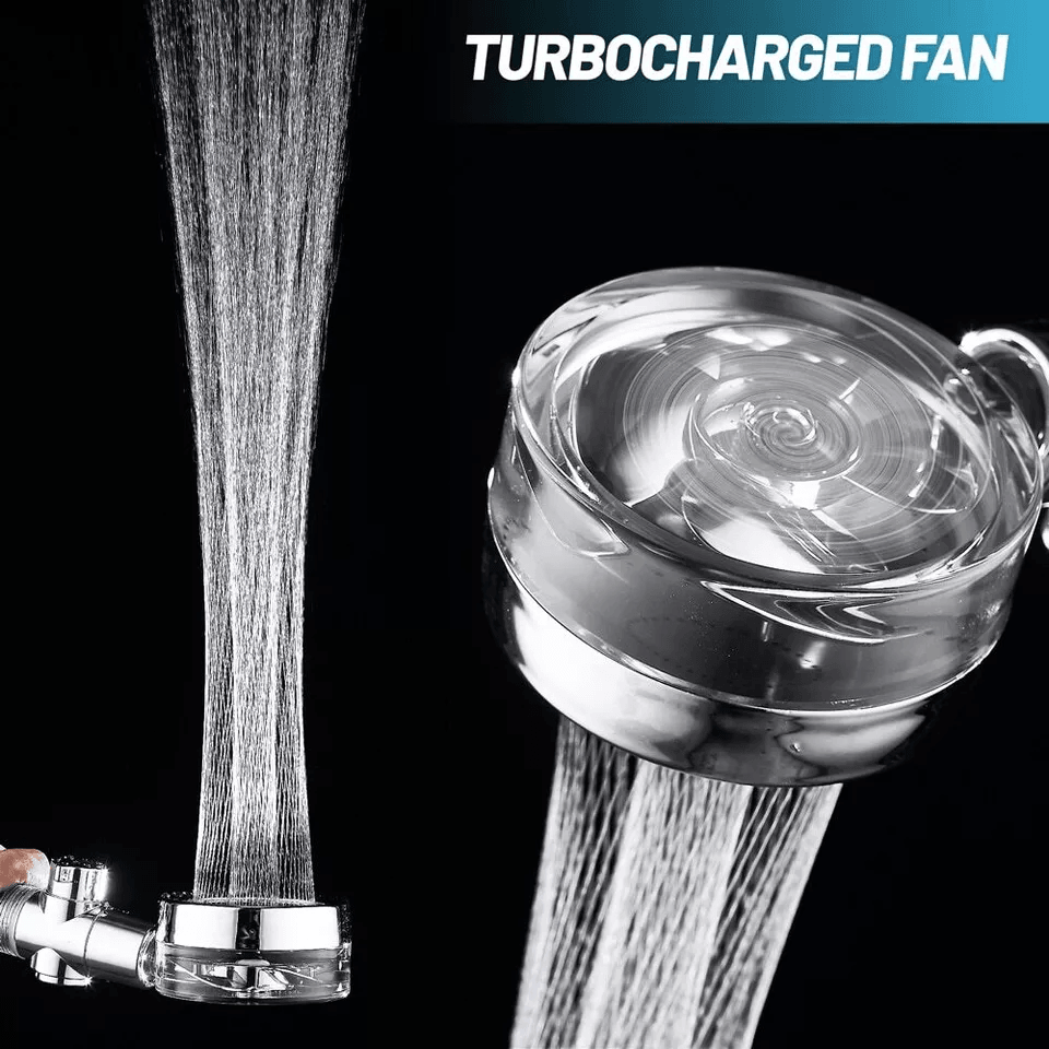 High Pressure Shower Head, Turbocharged Water Saving Design