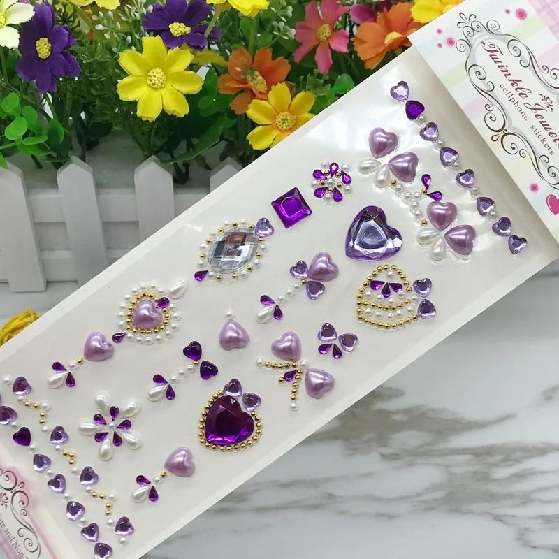 RadiantGlow Rhinestone Face Gems Self Adhesive Face Gem Stickers Festival Crystal Makeup Jewels