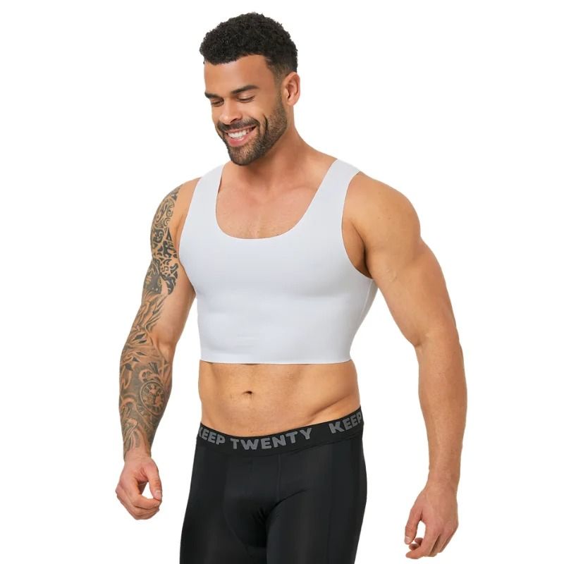 Mens Seamless Shaping Vest Breathable Slim Fit Undershirt