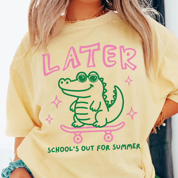 Last Day of School Shirt End of Year Teacher Shirt See You Later Alligator Teacher Summer Tee