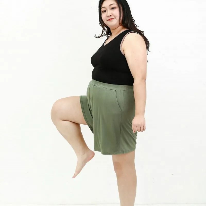 High Stretch Modal Pocket Shorts with Loose Wide Leg for Comfortable Home wear