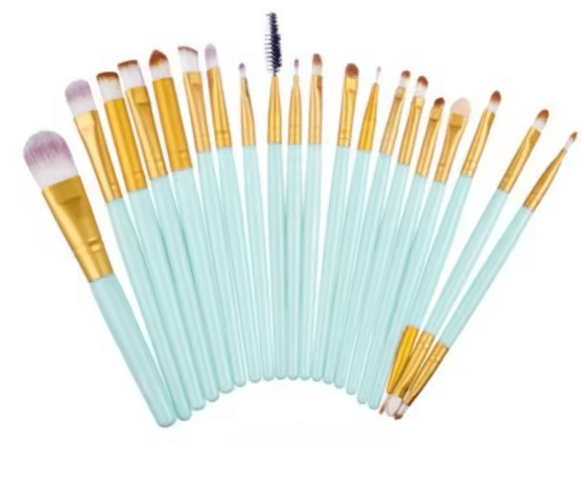 ProBlend 20Piece Eyeshadow Brush Set with DualEnded Eyeliner Tool