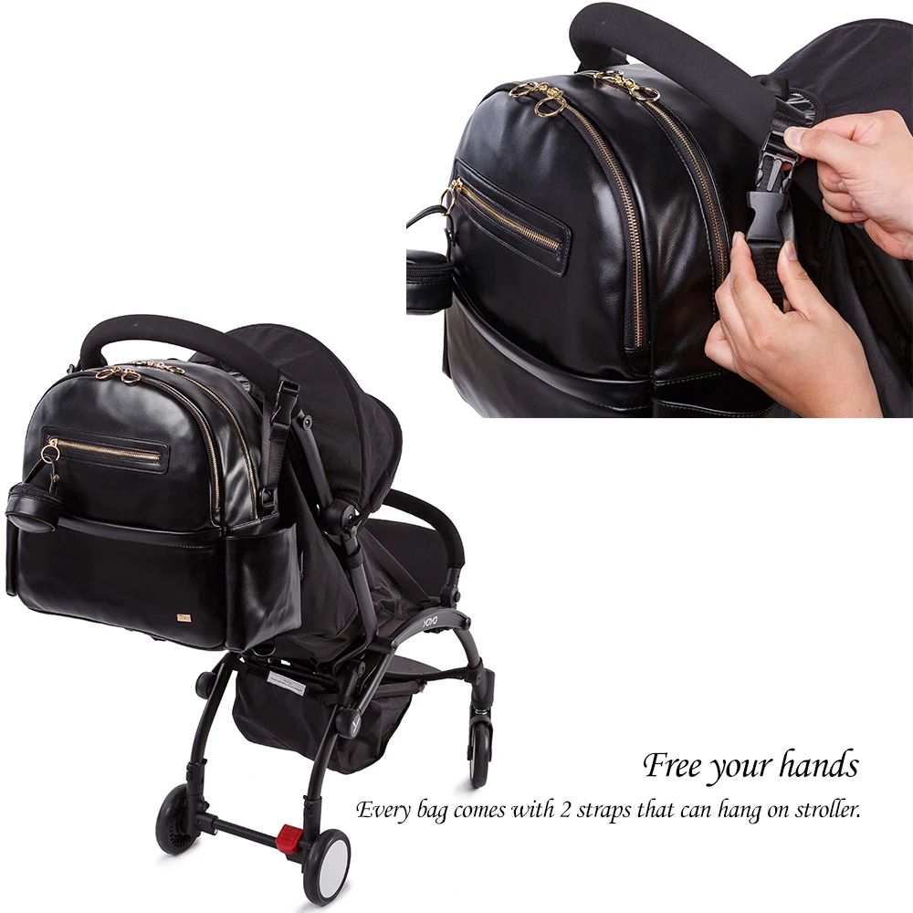 Soboba Waterproof Large Capacity Diaper Backpack with Pacifier Pouch