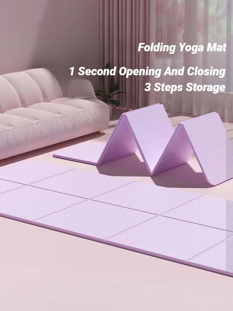 Foldable Travel Yoga Mat with Eco Friendly Non Slip Surface