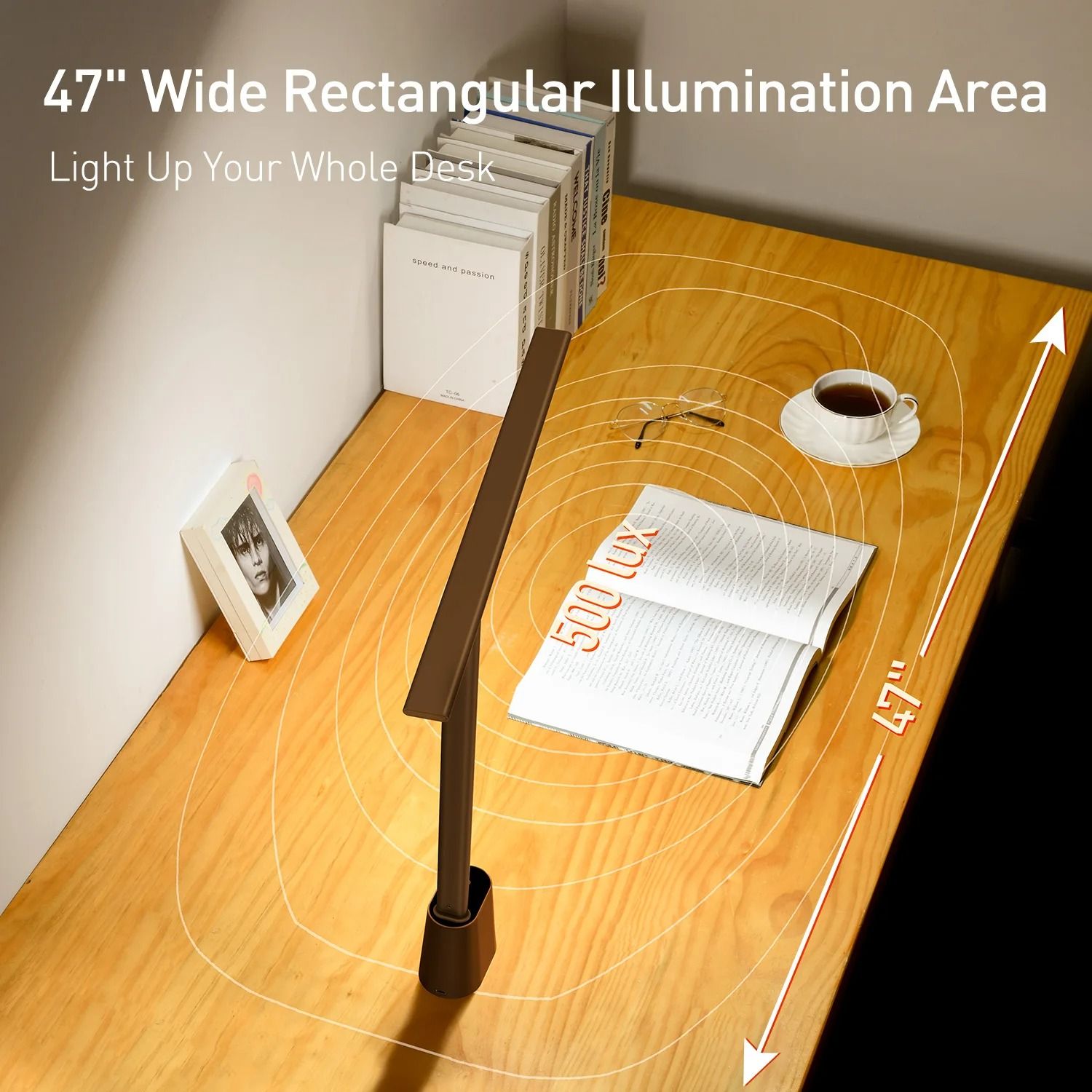 Smart Eye Protection Desk Lamp – Adaptive Brightness & High-CRI Study Light
