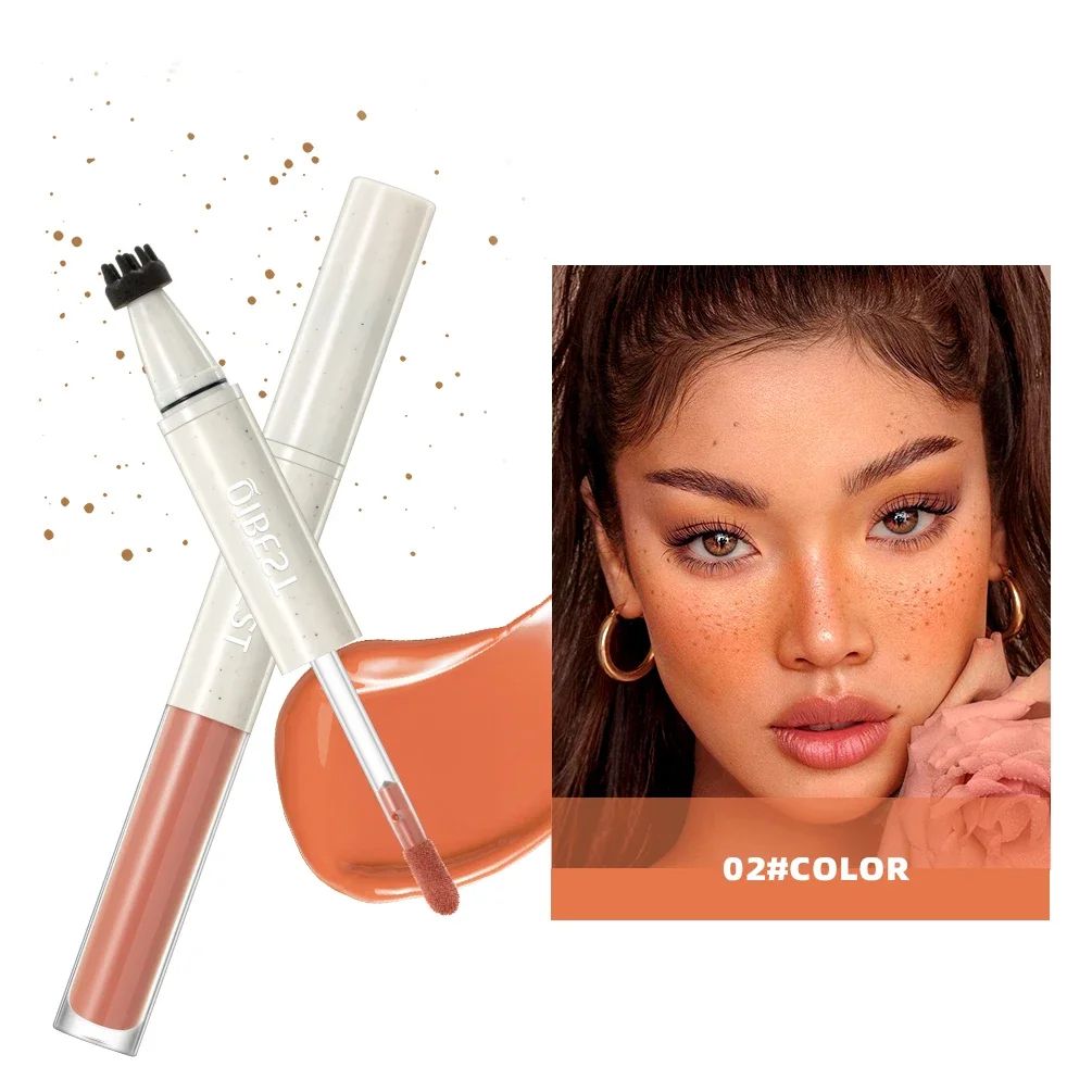 Double Ended Freckles Stamp Pen and Liquid Blush Makeup Stick
