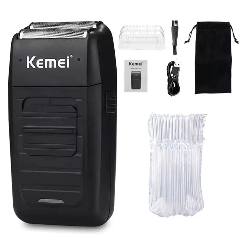 Professional Mens Hair Clipper Kit Rechargeable Electric Trimmer and Shaver