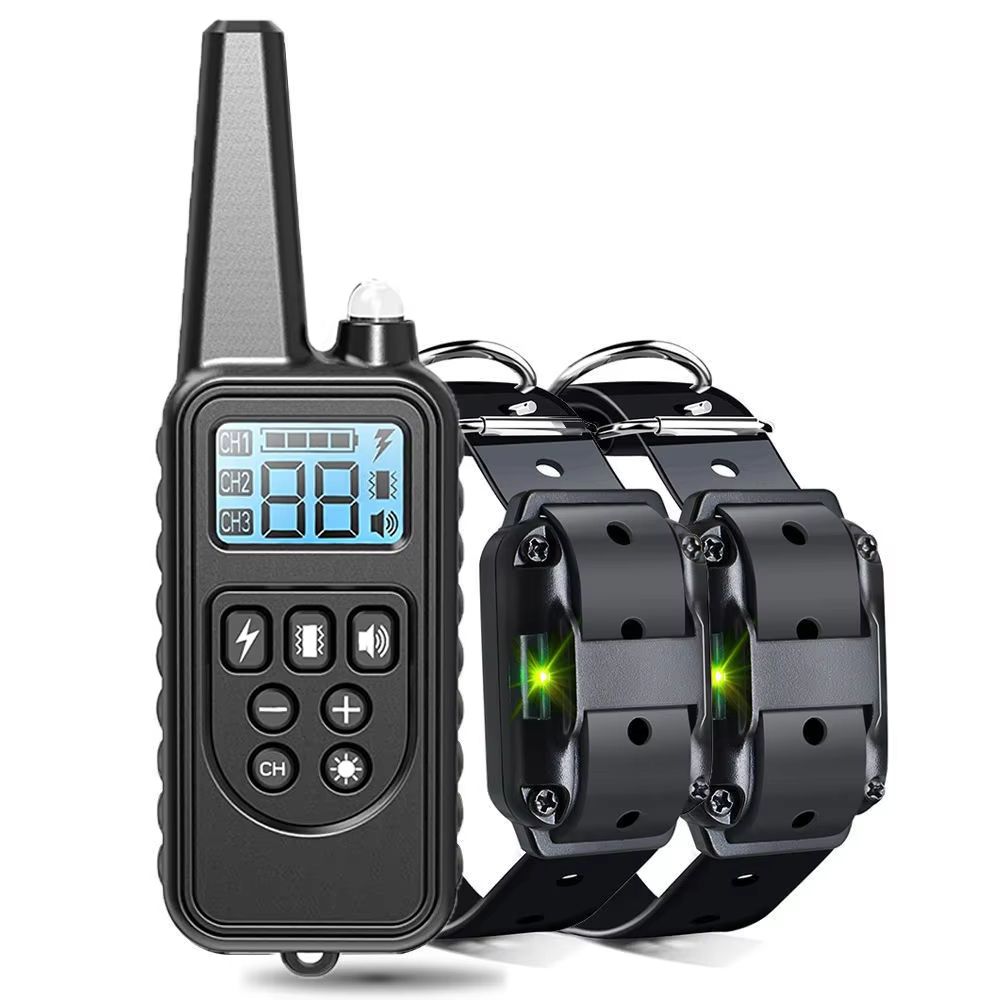 Rechargeable Dog Training Collar with Vibration, Shock, and Anti-Bark Control