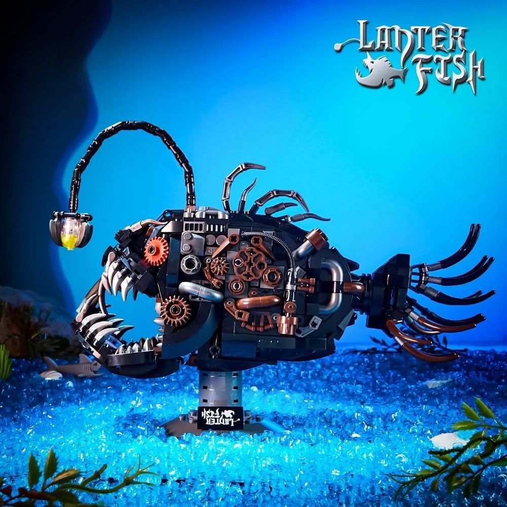 Mechanical Lantern Fish MOC – Deep Sea Angler Building Blocks – High-Yield Creative Interaction Hub