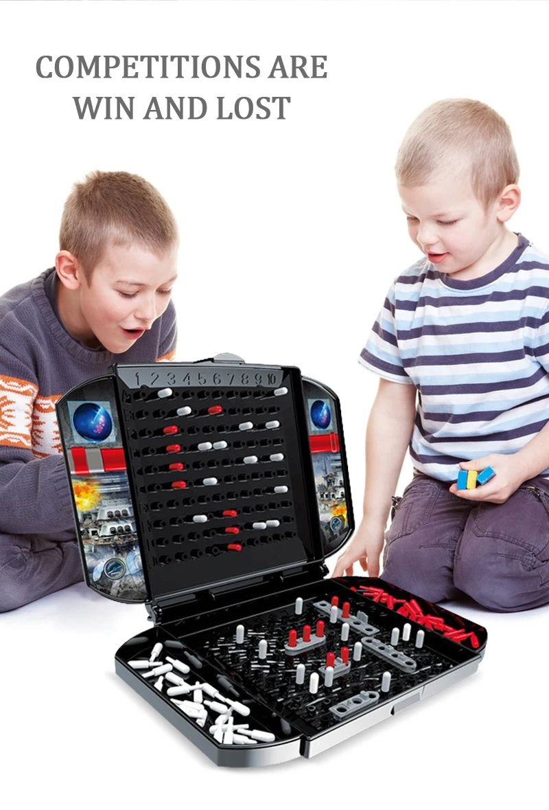 Childrens Warship Board Game Two-Player Naval Combat Strategy Game for Kids