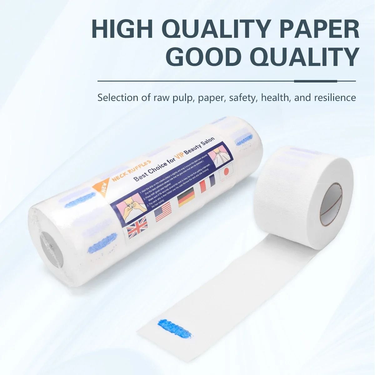 Disposable Barber Neck Paper Rolls Professional Salon Neck Strip Pack