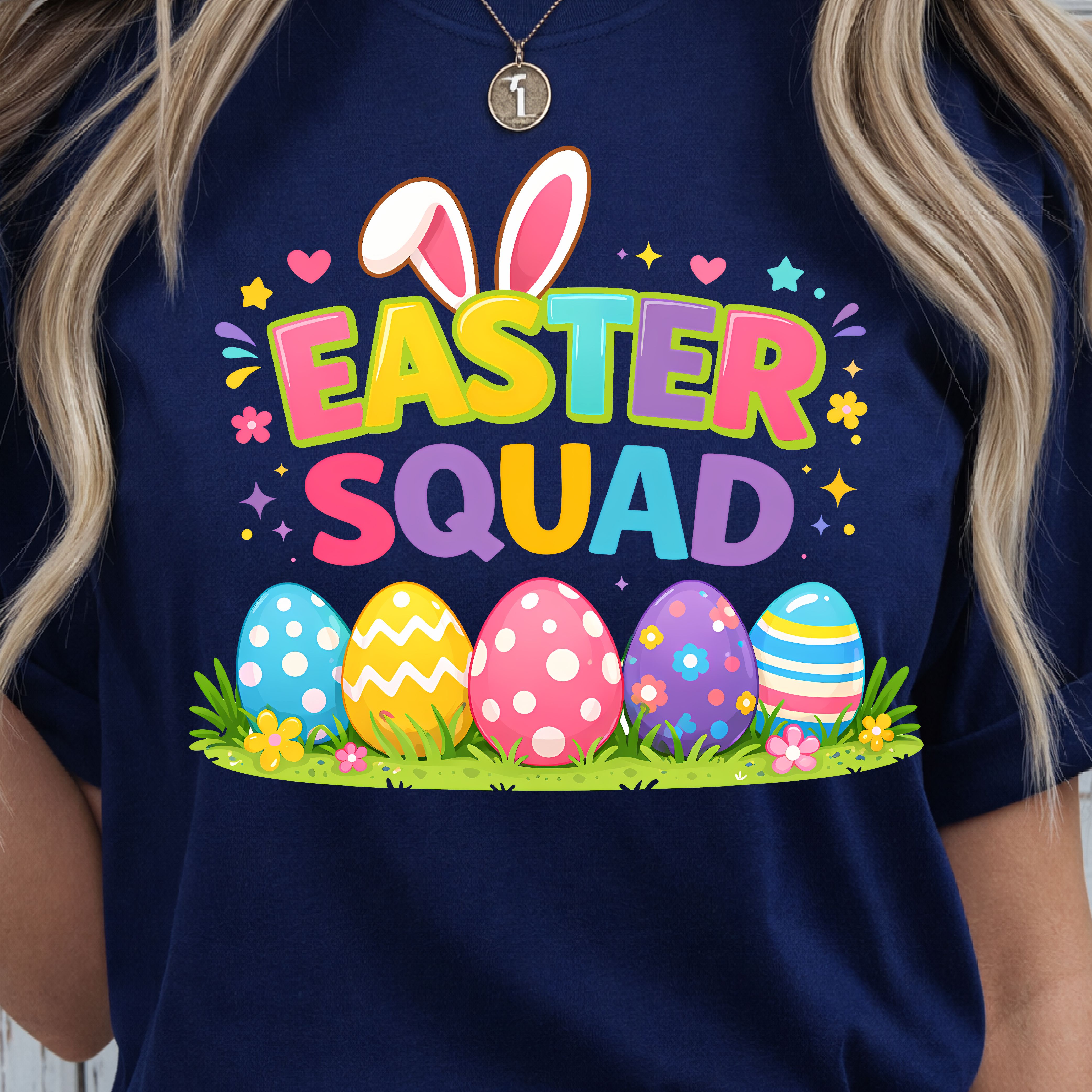 Easter Squad Shirt – Bunny Ears & Easter Eggs Family Tee