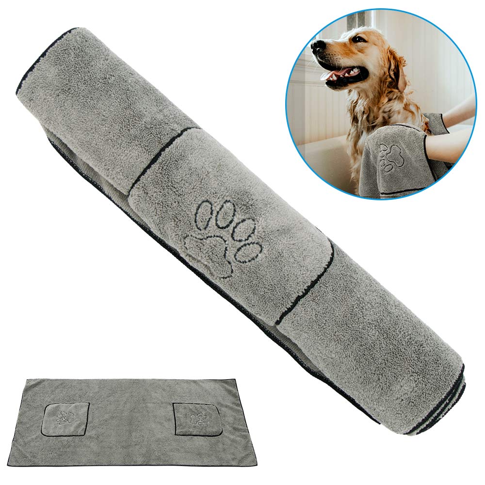 Super Absorbent Dog Towel Bathrobe Quick-Drying Microfiber Pet Towel for Dogs & Cats