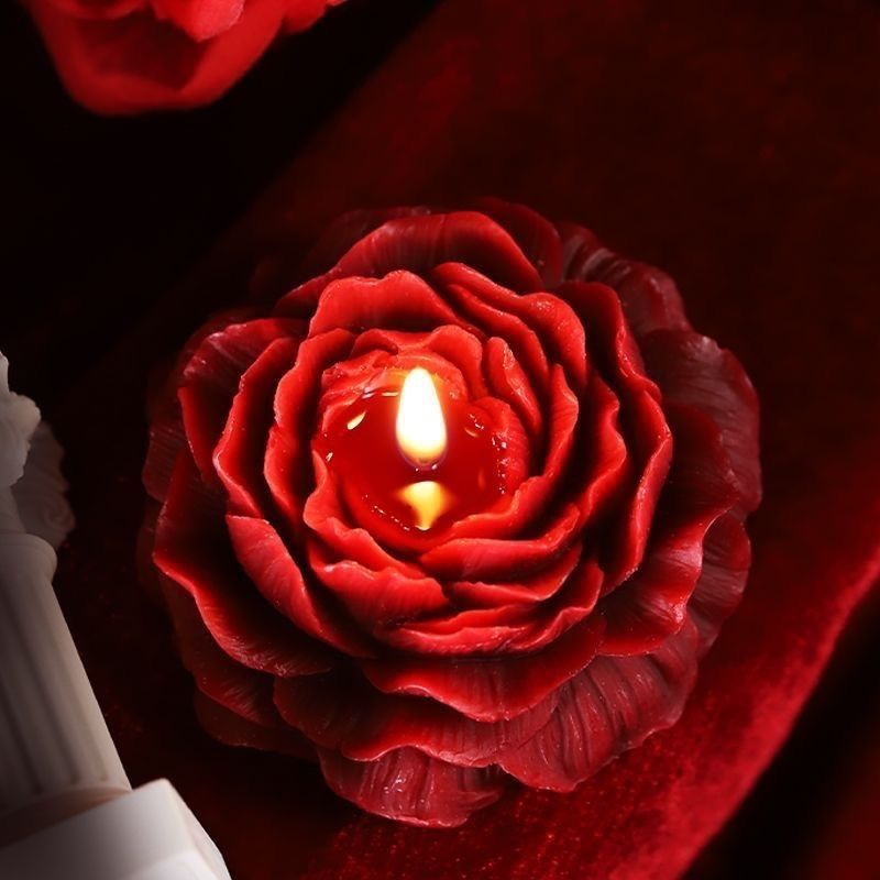 Roses and Peonies Handmade Aromatherapy Candles, Ideal Romantic Gifts