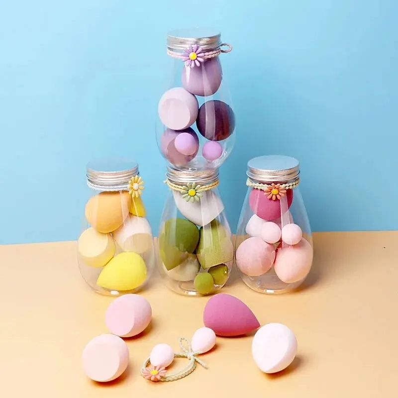 Dry & Wet Dual-Use Makeup Sponge Beauty Blender, Teardrop Diagonal Cut Powder Puff with Individual Packaging, No Powder