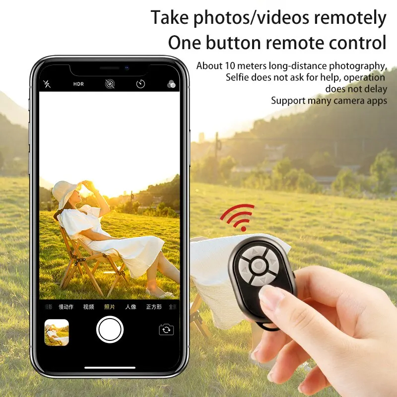 Bluetooth Selfie Stick with Remote Control & Camera Bluetooth Controller