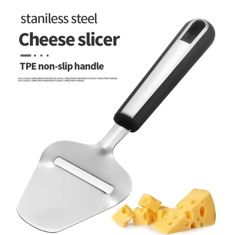 Heavy Duty Stainless Steel Cheese Slicer & Shaver, Multi-Purpose Cheese Cutter, Butter Slicer Plane, and Scraper Shovel