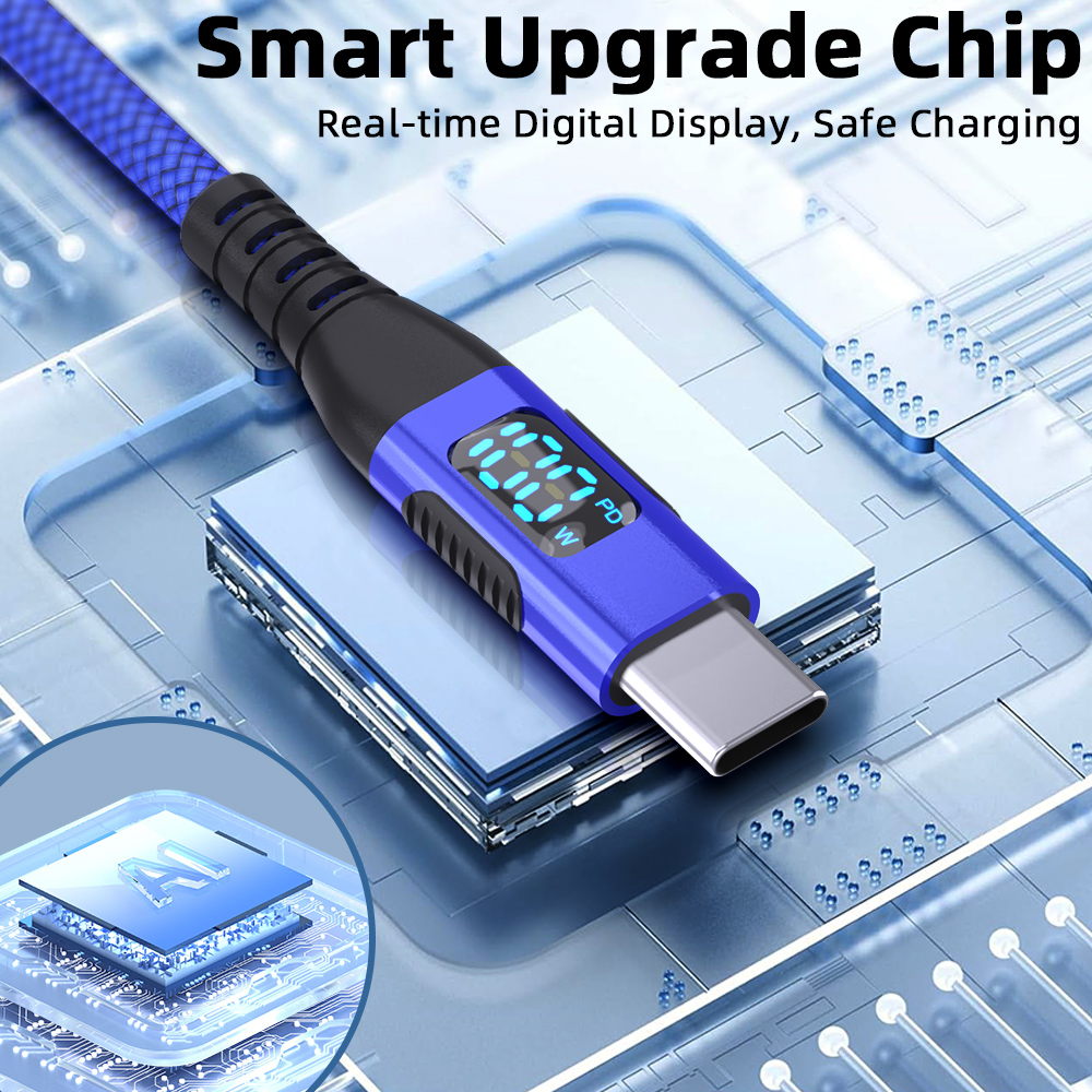 PD Type C Fast Charging Phone Charger USB C to USB C Quick Charge Cable Data Cord