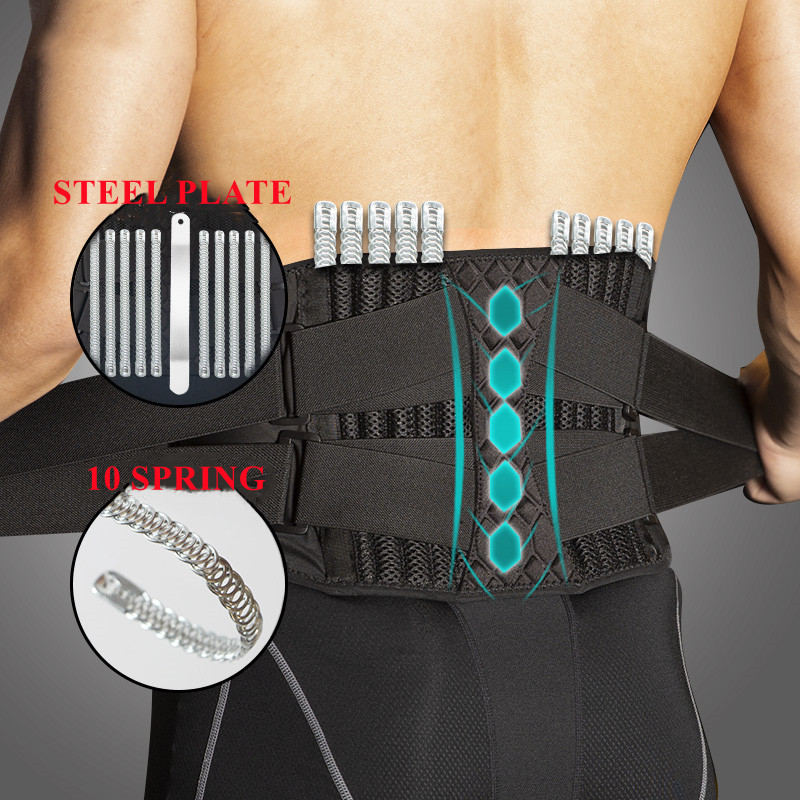 Medical Back Brace Waist Trainer Belt for Spine Support, Breathable Lumbar Corset for Men & Women, Orthopedic Gym Belt