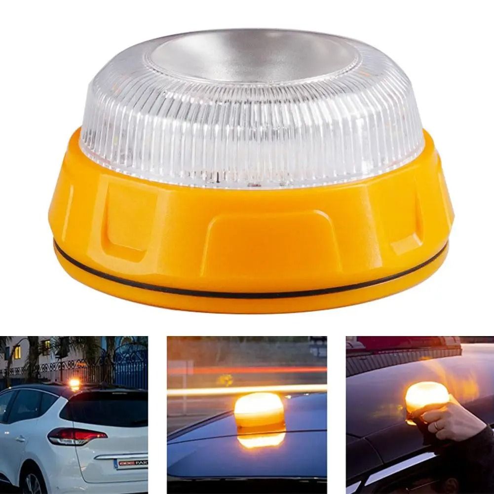 V16 Emergency Traffic Warning Light for Vehicles with High Visibility Flashing Signal