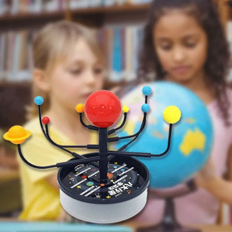 Solar System Nine Planets Model Science Kit DIY Assembly Educational Toy for Parent-child Interaction