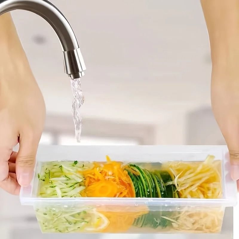 5 in 1 Portable Multifunctional Garlic Mincer and Vegetable Grater with Container