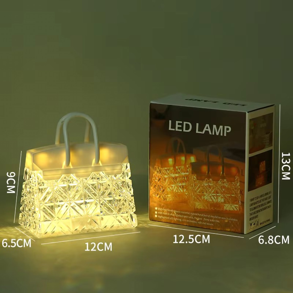 Fashion Science Fiction Handbag Lamp with Unique Shade for Home Decor