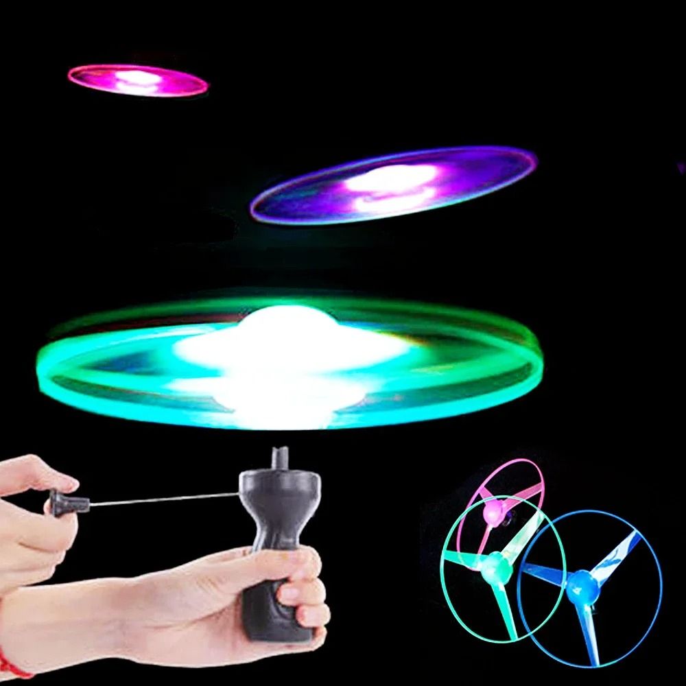 LED Luminous Flying Disc Propeller Toy for Kids