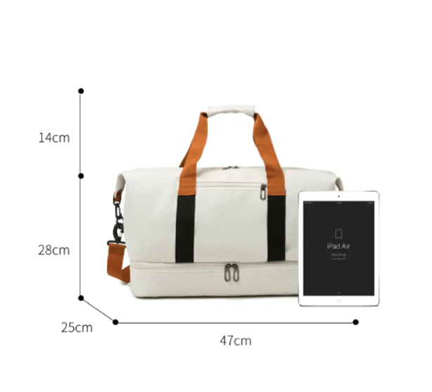 TravelerElite Large Capacity Duffel Bag with Shoe and Wet Dry Separation
