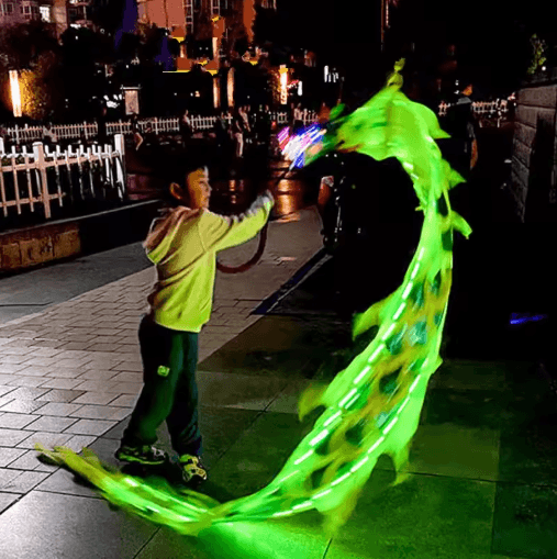 Chinese New Year Ribbon Dragon Dance Prop Set for Festival Performances