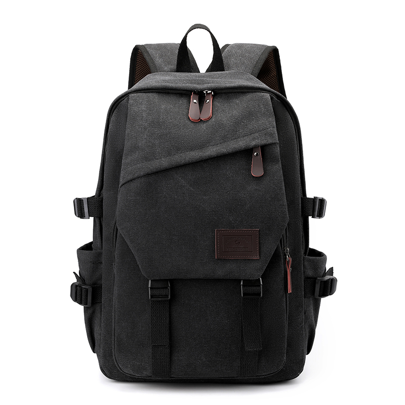 Mens Large Capacity Travel Backpack with Adjustable Straps and Multi Compartments