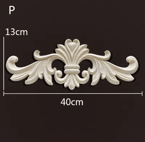 Vintage Carved Wood Onlays Decorative Furniture Appliques for Elegant Home Decor