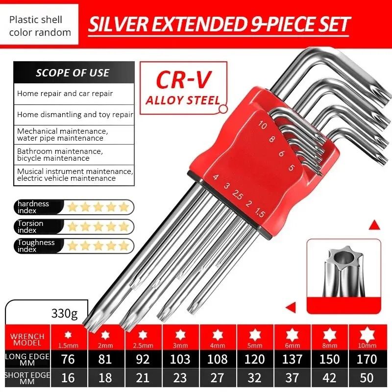 High Strength Hex Wrench Set Kimihide Spanner Hex Screwdriver Tool