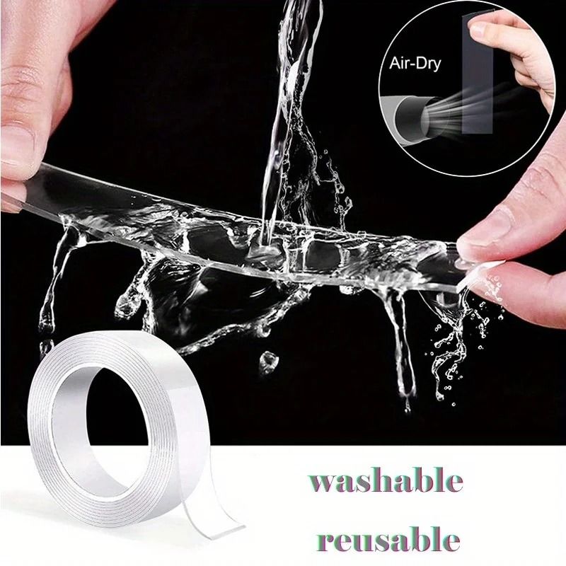 Versatile Reusable Double-Sided Waterproof Adhesive Tape