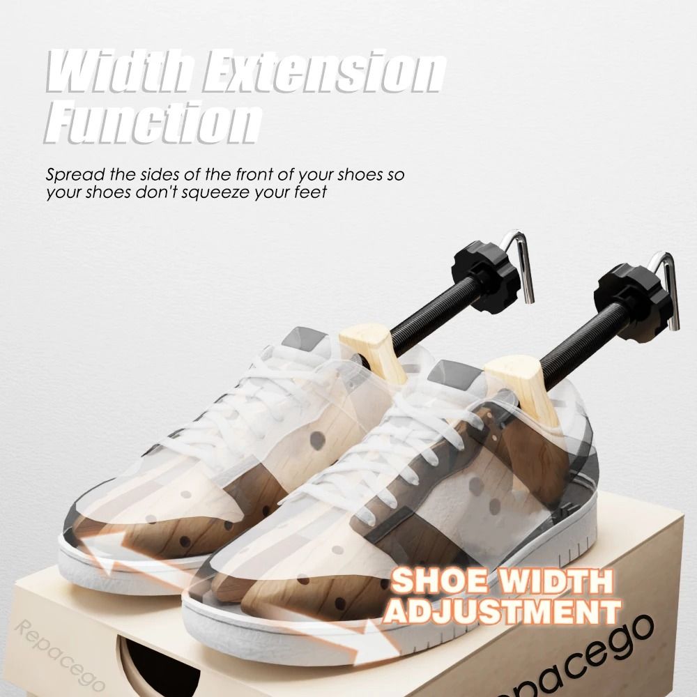 Adjustable Wooden Shoe Tree and Stretcher Expander